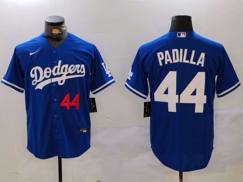 Men Los Angeles Dodgers 44 Padilla Blue Game 2024 Nike MLB Jersey style 2